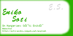 eniko soti business card